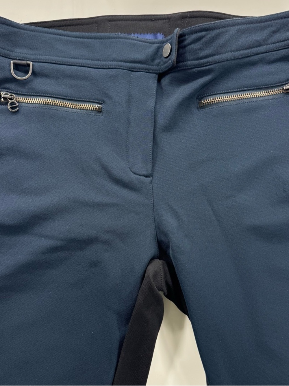 Erin Snow luxury Jes slim leg ski pant navy (black in back) sz 8 - Picture 4 of 11